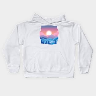 Sunset Landscape Kids Hoodie